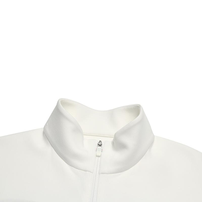 Fila Tennis Casual Minimalist Retro Sportswear Durable Color-Block Knitted Loose Jacket Men Jackets Jade-White A11M543502FWT