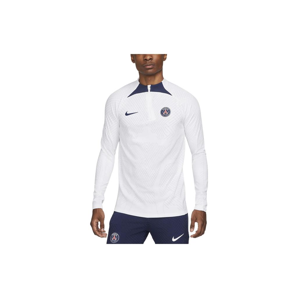 Nike Half-Zip Long Sleeve Soccer Jersey PSG ADV Player Edition 22-23 Men Tops White DM2283-101