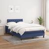Vidaxl Letto Continentale Con Materasso, Blu, Tessuto 120X200 Cm