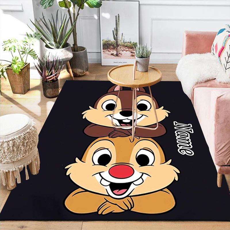 Custom 1Pc Christmas Chip Dale Rug Office Carpet Indoor Outdoor Entrance Doormat Nonslip Soft And Comfortable Living Room D91612