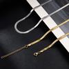 Snake Chain Necklace Dainty Simple Jewelry 2mm 3mm 4mm 5mm Chunky Herringbone 18K Gold Plated Thin Flat Snake Choker Necklaces