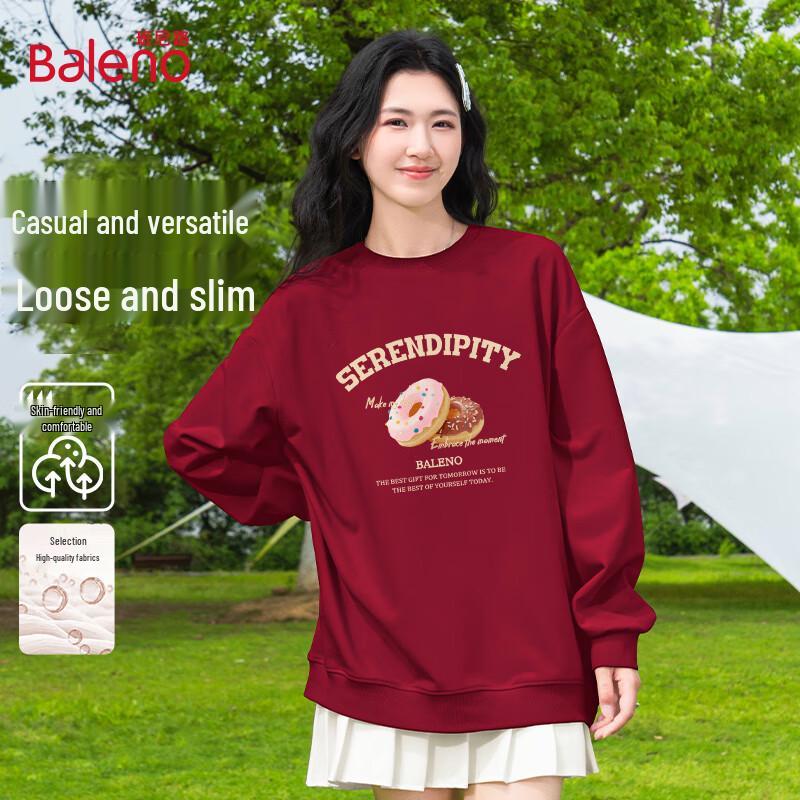 Baleno Women's Donut Graphic Oversized Sweatshirt