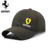 Ferrari Herren F1 Rennkappe Outdoor Baseballkappe Atmungsaktive Sonnenschutzkappe für Ferrari F1 F80 SF90 Stradale SF90Spider 296 GTB GTS