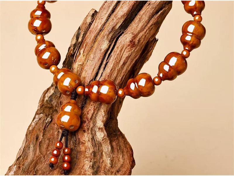 Authentic Chinese Purple Gold Gourd Bracelet for Women - Gift for Boyfriend