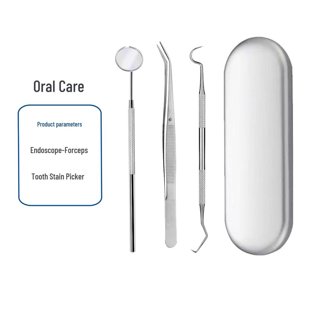 Dental Cleaning Tool Set: Remove Stains & Plaque with Mirror & Probe
