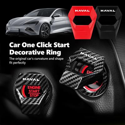 Car Ignition Button Cover Anti-Scratch Push Start Button Decor For Haval Jolion H1 H2 H3 H4 H5 H6 H7 H8 H9 M6 F7x M4 F5 F7