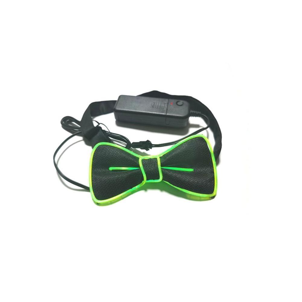 Glow In The Dark LED Bow Tie Luminous Flashing Necktie Wedding Christmas Birthday Party Decor Home Decoration Halloween Cosplay