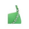By Far Mini Rachel Strapless Textured Chain Zip Closure Leather Underarm Shoulder Handbag Women handbags Green 21CRMIRAGSDSMA