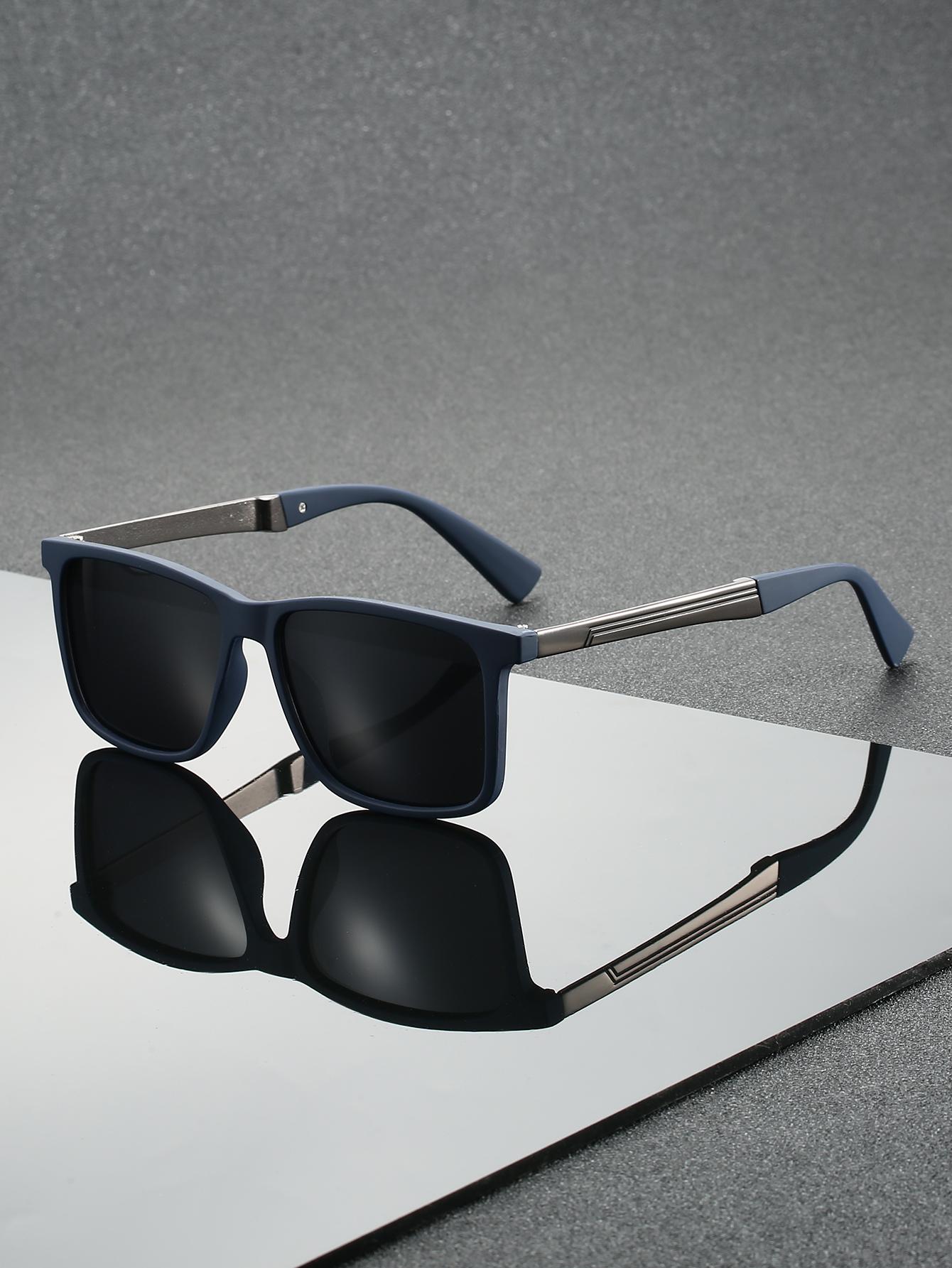 1Pc Men s Fashion Square Sunglasses Retro Casual Fashion Item Sunglasses Classic Driving Glasses Suitable for Outdoor Use