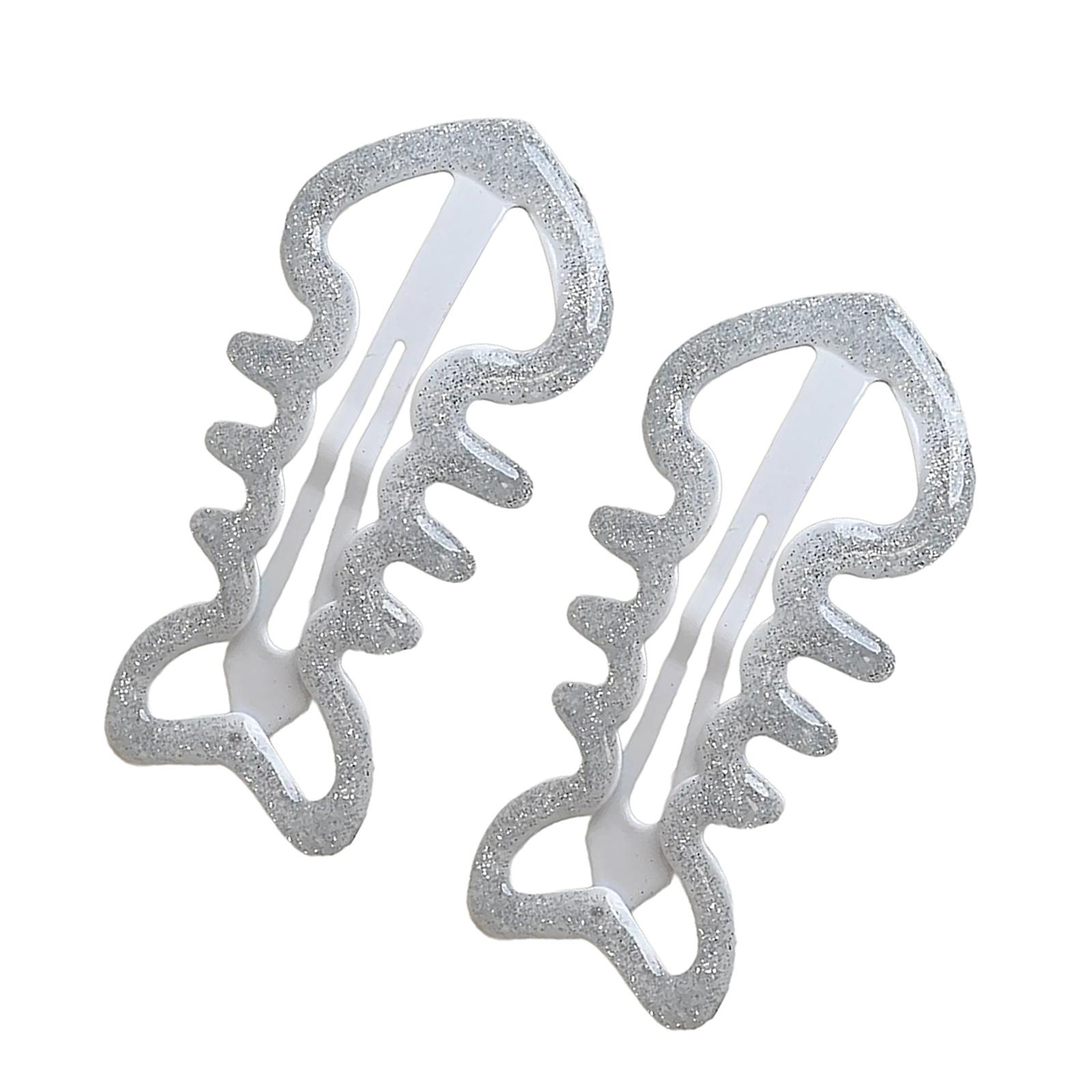 

NonSlip Bone Hair Clip Metal Material Long Comfort Secure Clasp For Active Lifestyles белый
