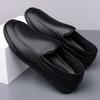 Fashion Men Loafers Lightweight PU Leather Business Shoes Man Sneakers One-step British Low-top Casual Shoes Fashion Work Moccasin Shoes