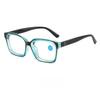 New Fashionable Large Frame Presbyopia Glasses Ultra Light High-definition Anti Blue Light Spring Leg Glasses Diopter To +4.0
