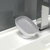 Self Draining Soap Holder with Super Suction Cup Non-Slip Detachable Soap Dish for Bathroom Kitchen Sponge Scrubber Storage
