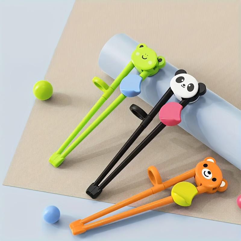3 Pairs of Training Chopsticks,Learning Chopsticks Helper,Training Chopsticks for Beginners,Cartoon Chopsticks,Kitchen Utensils