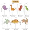 Insert Card Baby Decor Cute Cupcake Toppers Decorations for Birthday Party Dinosaur