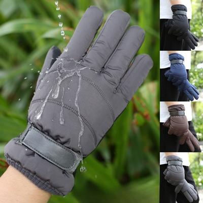 Winter Men Warm Gloves Outdoor Cycling Cold Proof Gloves Skiing Waterproof Gloves Thickened Warm Gloves