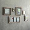 CAN-04 Horizontal Photo Frame, Holds 3 Postcards, Glass Floating Frame, NS Magnet #57923