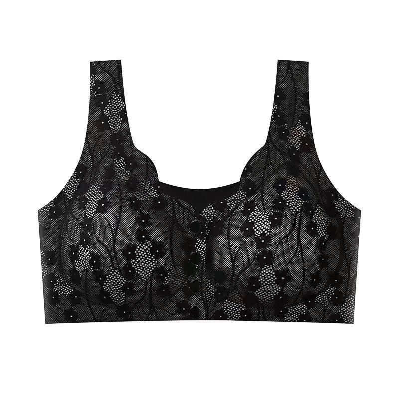 Nahtloser BH im Westenstil mit Schnalle vorne für Frauen mittleren Alters und ältere Frauen – ohne Stahlring, große Größe