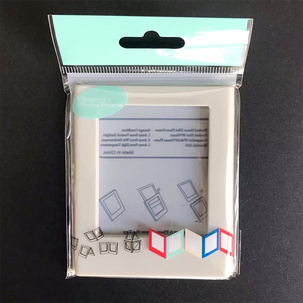 For 3-InchPhoto Frame Magnet Design Polaroid Photo Frame Mini Acrylic Magnetic Picture Frames Transparent Acrylic Card Display Stand