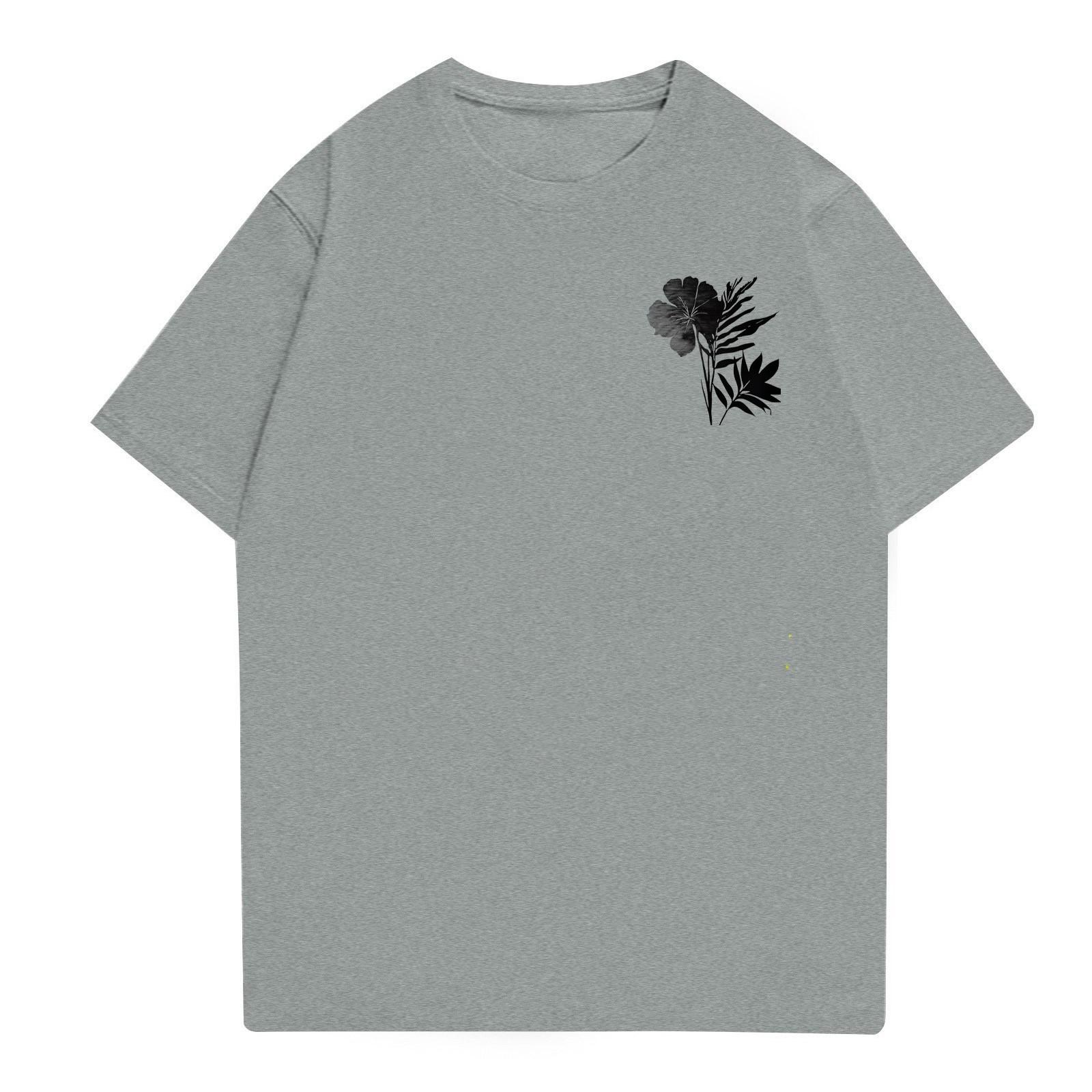 

Мужская повседневная футболка свободного силуэта с принтом, круглый вырез, пуловер, короткий рукав, топ XXXL