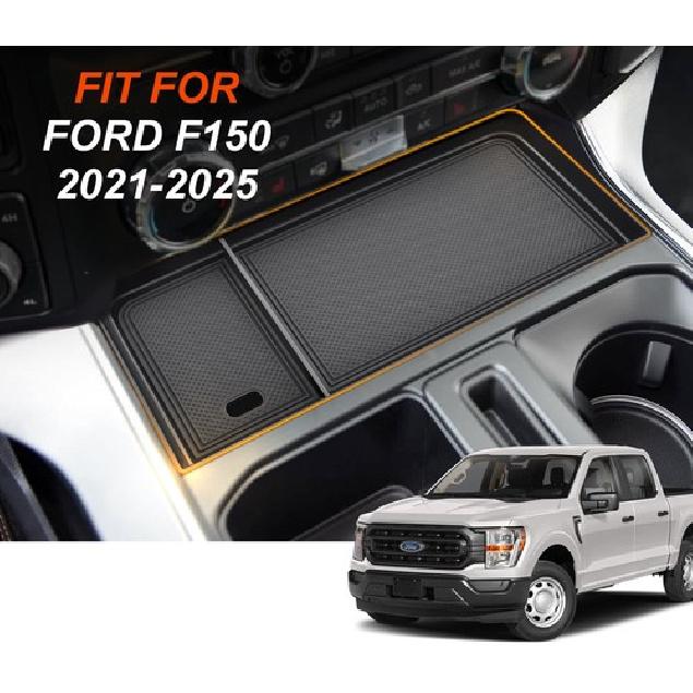 For -2025 Ford F150 Center Console Shifter Pocket Organizer Storage Tray