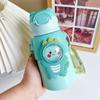 520ml Charming Kids Thermos Bottle With Straw Lightweight Stainless Steel Spacious Boys Girls Student Water Cup Leak Proof Kettle