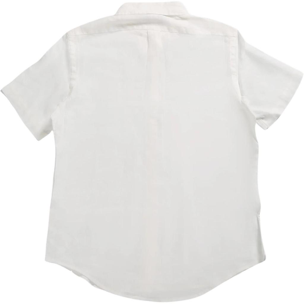 Polo Ralph Lauren Solid Logo Short Sleeve Shirt Men Shirts White 710966293-002