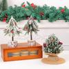 Mini table Christmas trees, Small size Christmas trees gift for kids and friends, desktop christmas tree, New year's tree decoration with snow