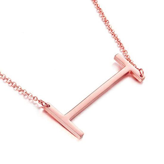 Women 26 English Letter Pendant Chain Necklace Choker Party Jewelry Gift