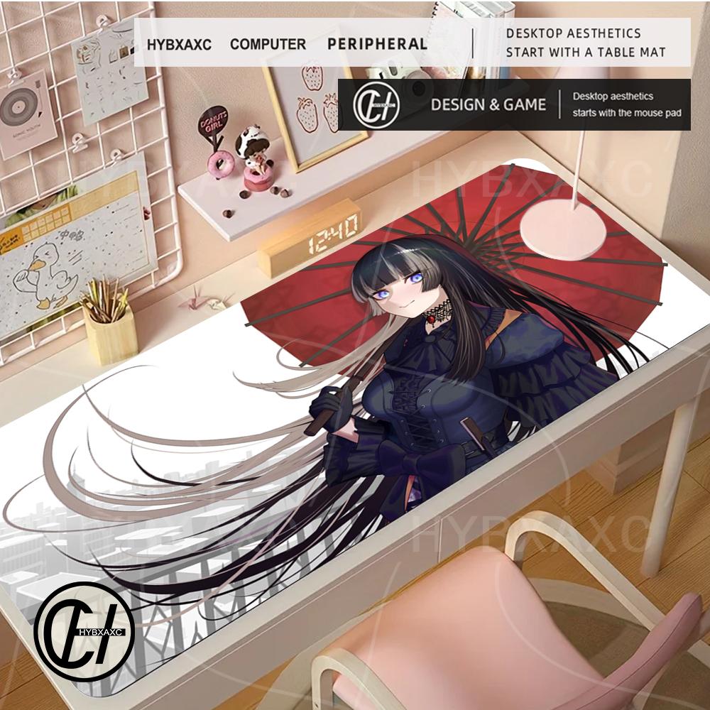 Anime Mousepad HD Printing Computer Gamer Nonslip Mouse Pad Hololive Juufuutei Raden Keyboard Pad PC Kawaii Girl Desk Mouse Mat 400x800x2MM