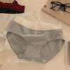 British Classic Plaid Mid-Waist Women's Antibacterial Cotton Underwear