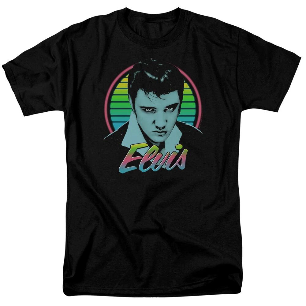 

Elvis Neon King 100% Cotton T-shirt Mens Tees Top or Sleeveless Tank - to 6X S