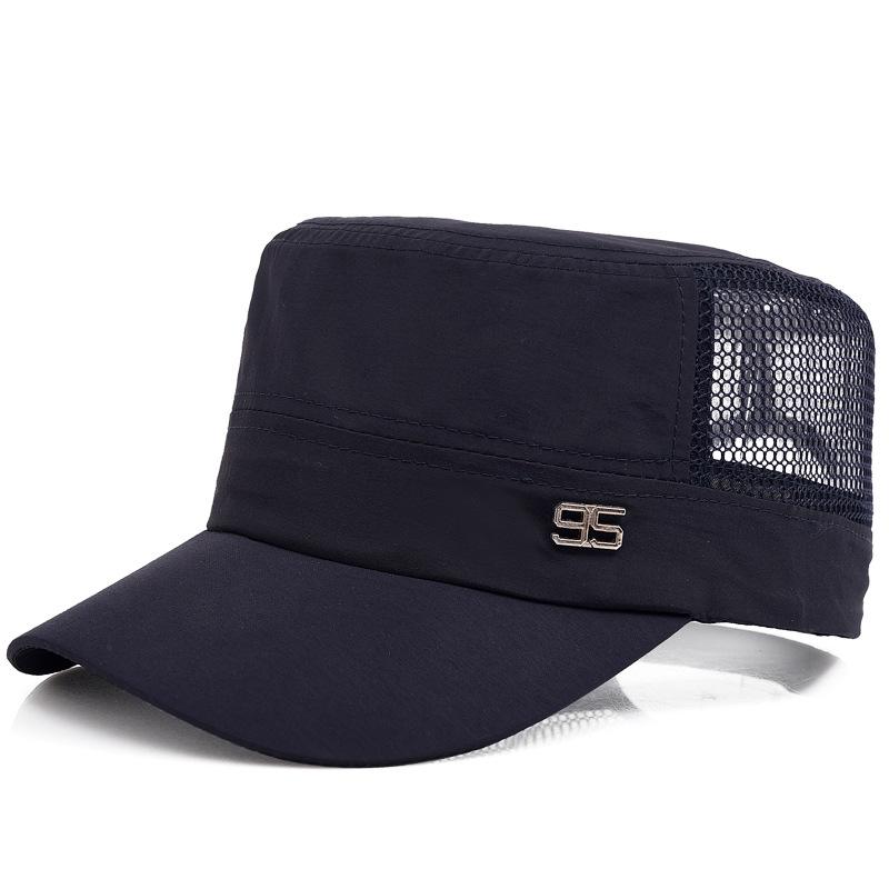 Cappellino Uomo Con Visiera Piatta – Berretto Sportivo Invernale Traspirante – Regolabile – Taglia Unica (55-61 Cm) – Colore Nero
