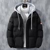 Cotton Coat Men's Winter New Trendy Handsome Windproof Cold-resistant Warm Loose Large-size Hooded Cotton Coat Clothing