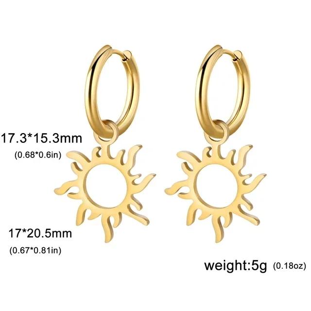 Cazador Cute Flower Drop Earrings for Women 2026 Trending Gold Color Stainless Steel New In Earrings Party Wedding Jewelry Gift