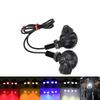 2Pcs Motorcycle Led Skull Shape Waterproof Turn Light Auxiliary Headlights Scooter Driving For Racer Spotlight