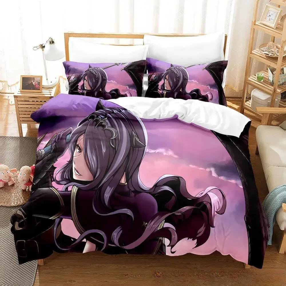 Kawaii Game Fire Emblem Engage Bedding Set Cartoon Anime Three-piece Set Adult Kid Bedroom Duvet Cover Sets 3D Print Anime