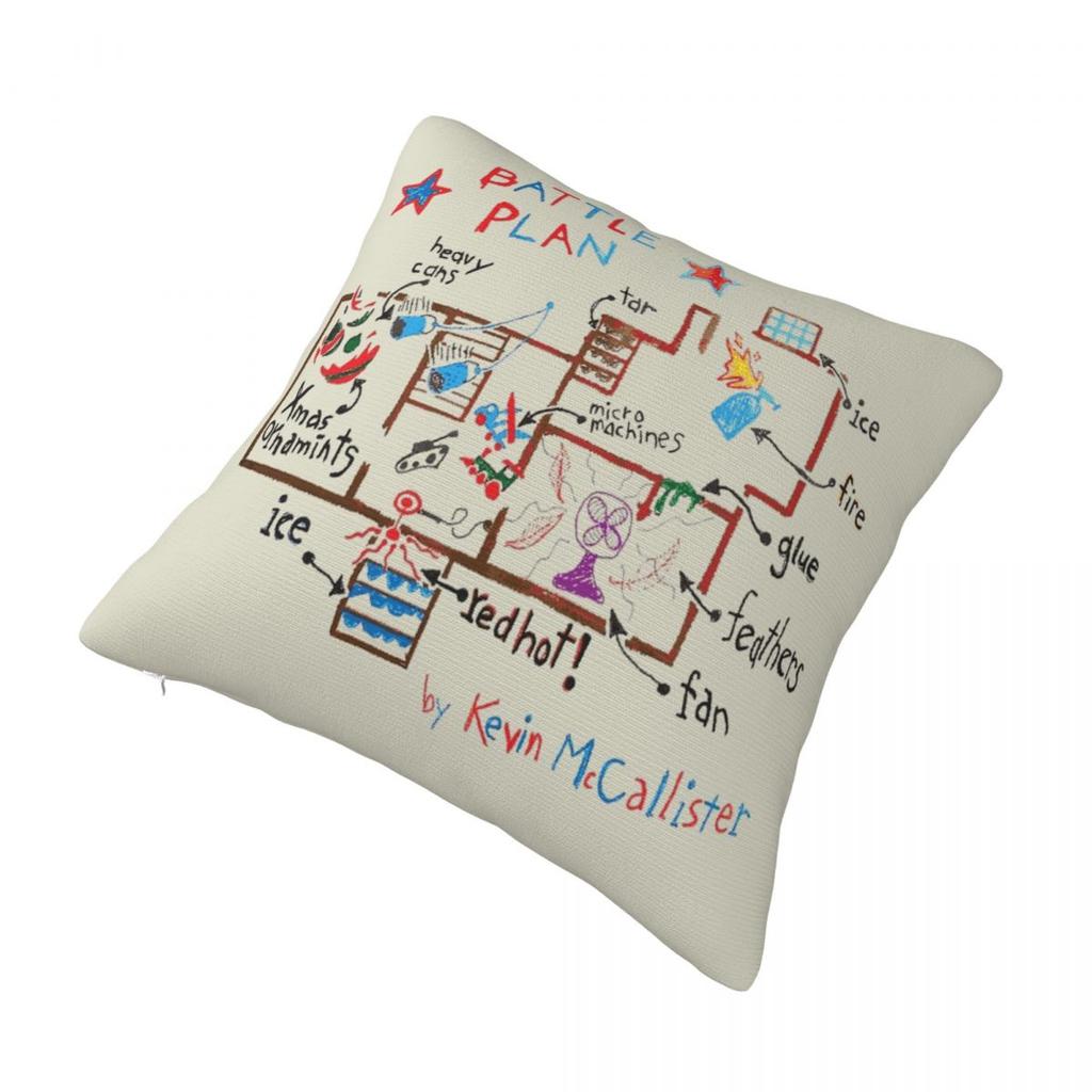 Movie Home Alones Battle Plan Pillow Case Christmas Cushion Cover Pillow Cover Fashion Pillowcases Office Car Home Decorative