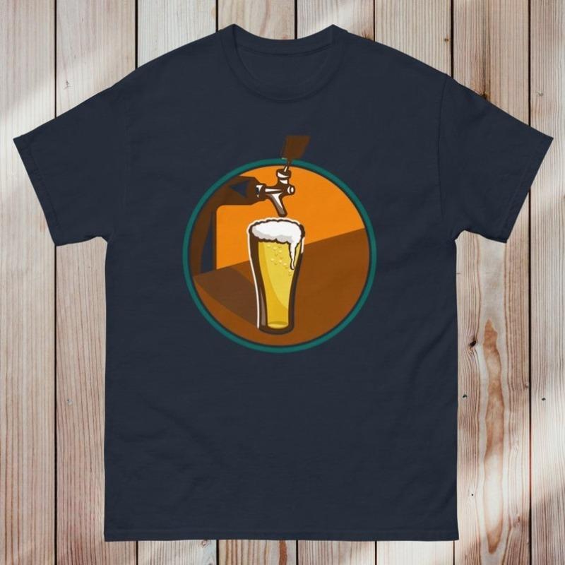 Craft Beer TShirt Cotton Short Sleeve Summer Casual Draft Enthusiast Comfy Oneck Tee Custom Made Unisex Gift for Men Women