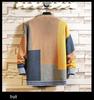 Men's V-Neck Knitted Cardigan Sweater - Autumn/Winter Fashion, Loose-Fit, Long-Sleeved, Stylish Stitch Design.