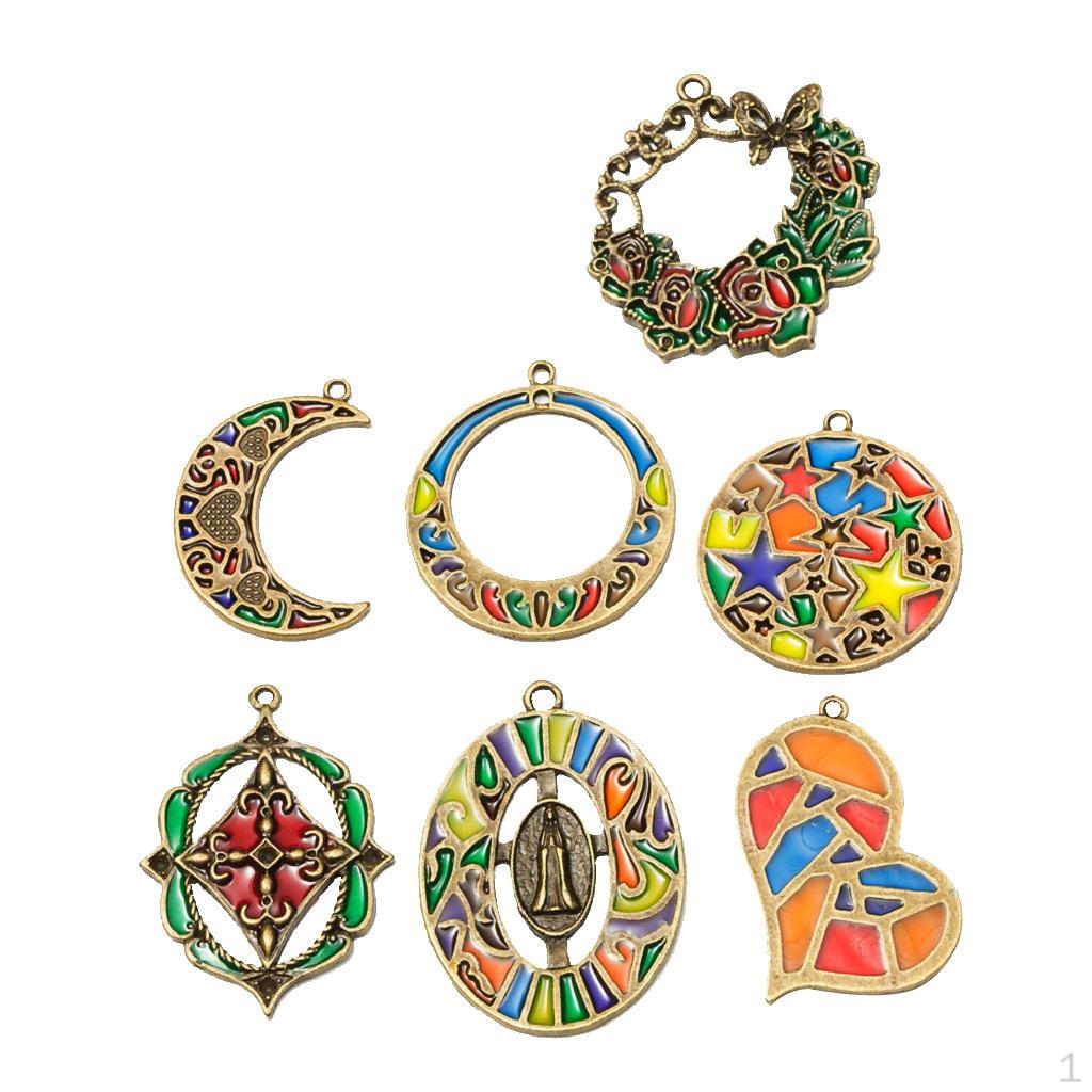 7 Styles Brass Connectors Jewelry Making Charms Pendant