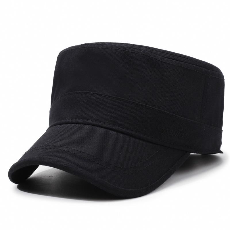 Hat Men'S Spring And Summer New Trendy Duck Tongue Visor Sun Hat Outdoor Travel Versatile Flat Top Hat Camouflage Military Hat
