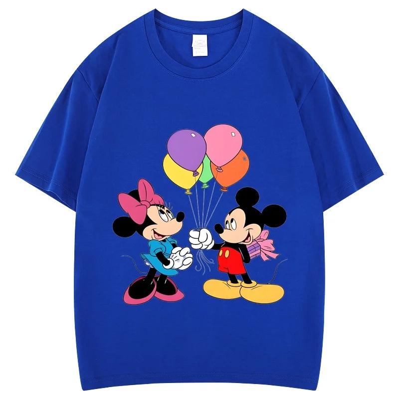 Clothing Summer 2025 Mickey Minnie Mouse Short Sleeve T-shirts Girls Funny Fashion Streetwear Shirt Unisex