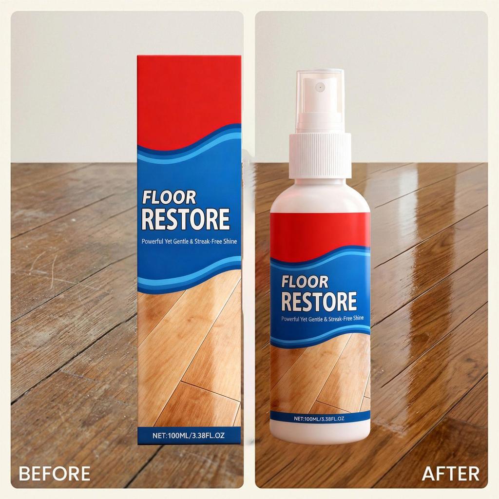 Wood Floor Restorer Professional Repair Cleaner Scratch Removal Wood Floor Spray for Tile Laminate Stone Living Room Kitchen