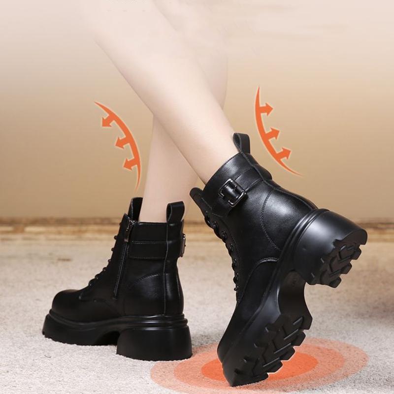 Snøstøvler V vintersko Dame Fortykket såle Dame Ankelstøvletter Vatterte Varme sko