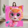 SuperKitties Cartoon Cats Blanket  Soft Graphic Plush Bedding Throws For Children Outdoor Flannel Bedspread Bed Cover