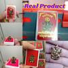 Hinduism Ganesha Elephant Head God Statue Red Velvet Box Powerful Success Amulet Jewelry Vintage Gifts Protect Health Lucky