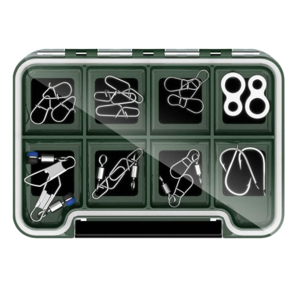 Fishing Magnetic Fly Storage Box Multiple Sections Fly Box Fishing Hooks Magnetic Pad Compartments Clear Lid Tackle Box