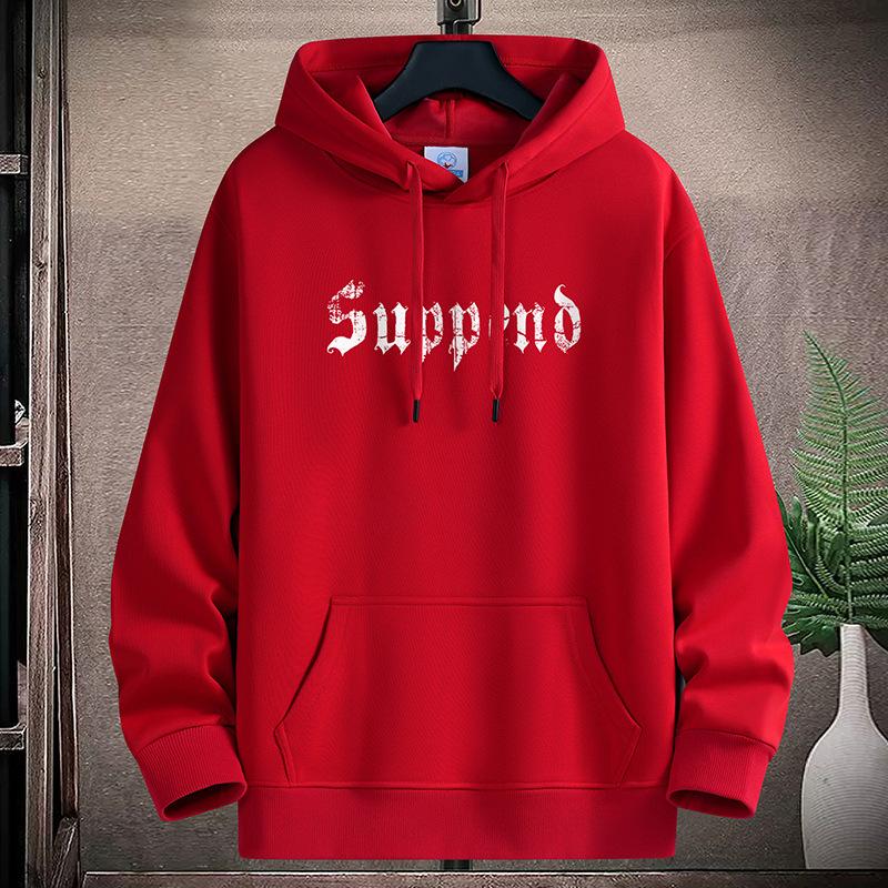 Mens Casual Hooded Hoodie Sportshirt Plus Size Boys Pullovers M-5XL