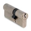 Schließzylinder - 9460 - 75 mm (30-45) - Matt vernickeltes Messing - Bohrschutz, 5 Stifte